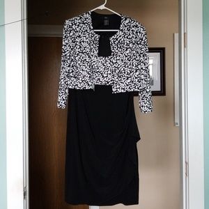 JBS dress with matching cardigan EUC